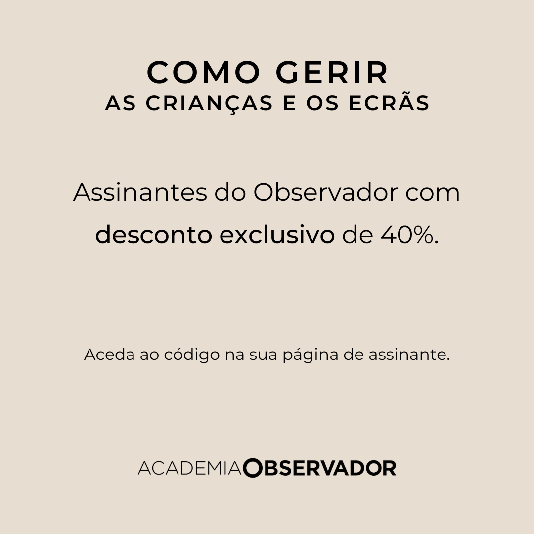 "Como gerir as crianças e os ecrãs" um curso por João Faria