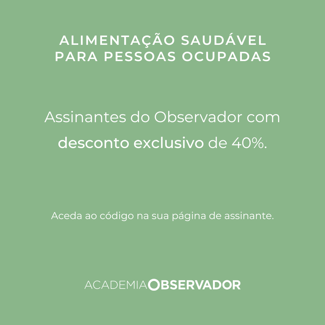 "Alimentação saudável para pessoas ocupadas" um curso por Joana Teixeira
