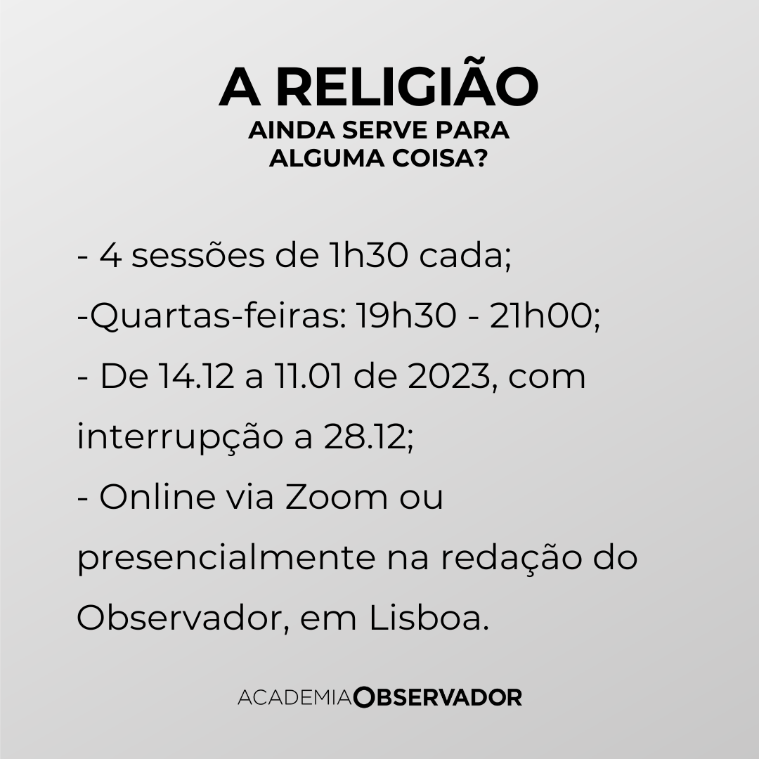 "A religião ainda serve para alguma coisa?" Um curso por Francisco Mota sj
