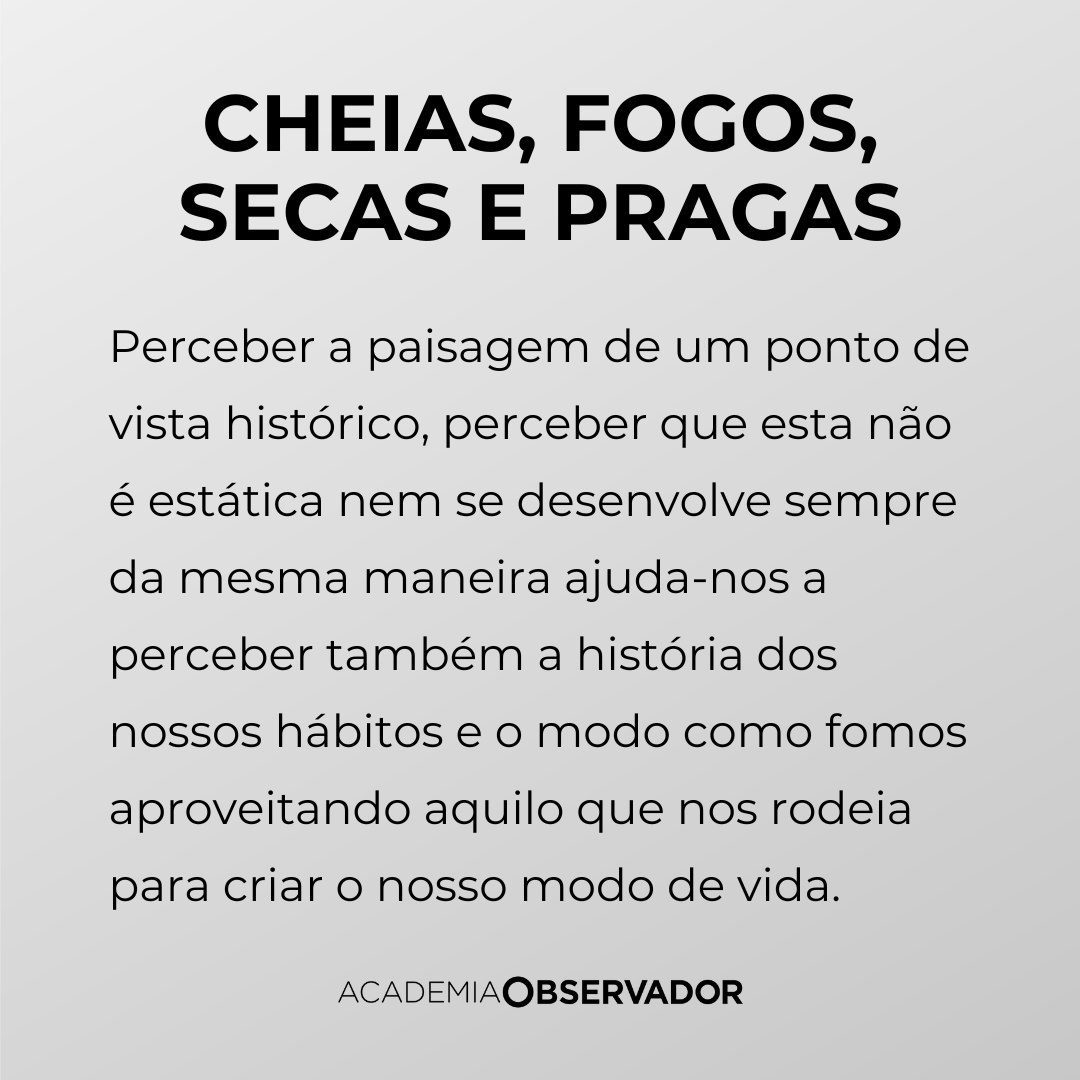 "Cheias, fogos, secas e pragas – Uma história da paisagem portuguesa" por Henrique Pereira dos Santo