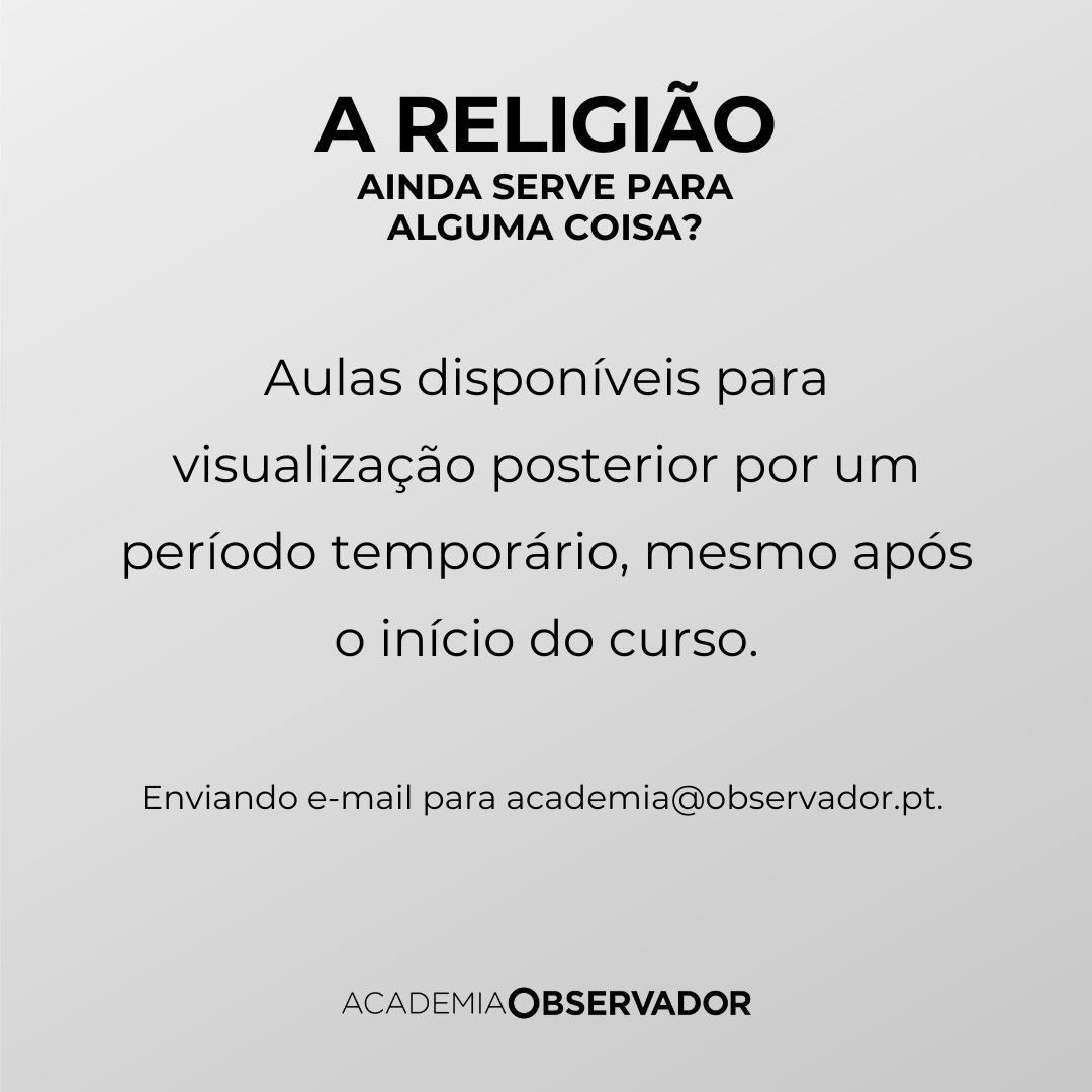 "A religião ainda serve para alguma coisa?" Um curso por Francisco Mota sj