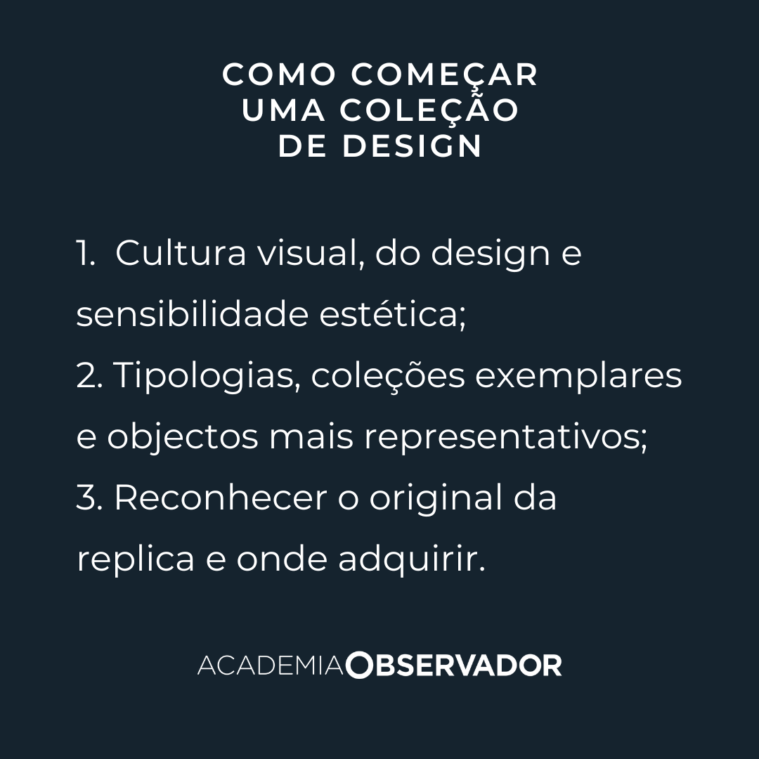 "Como começar uma coleção de design" um curso por Miguel Soeiro