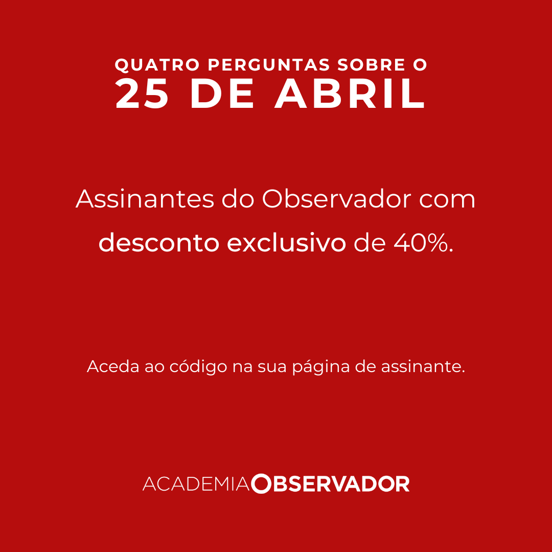 "Quatro perguntas sobre o 25 de Abril" um curso por Rui Ramos