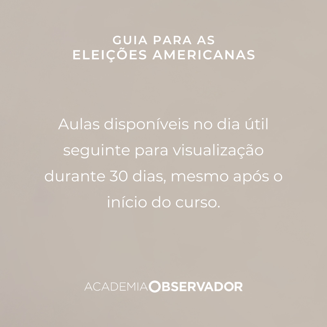 "Guia para as Eleições Americanas" um curso por Lívia Franco