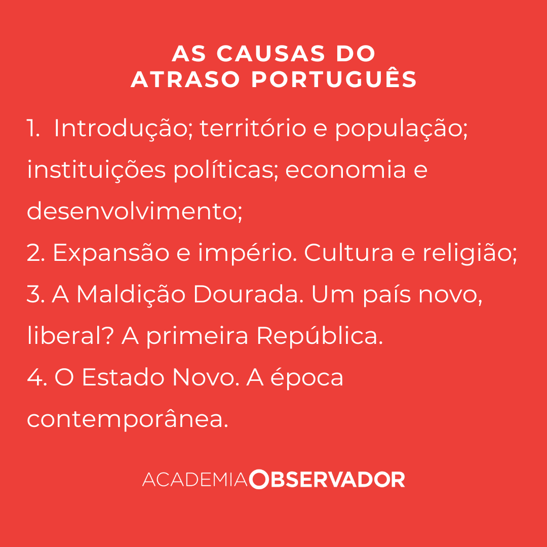 "As causas do atraso português" um curso por Nuno Palma