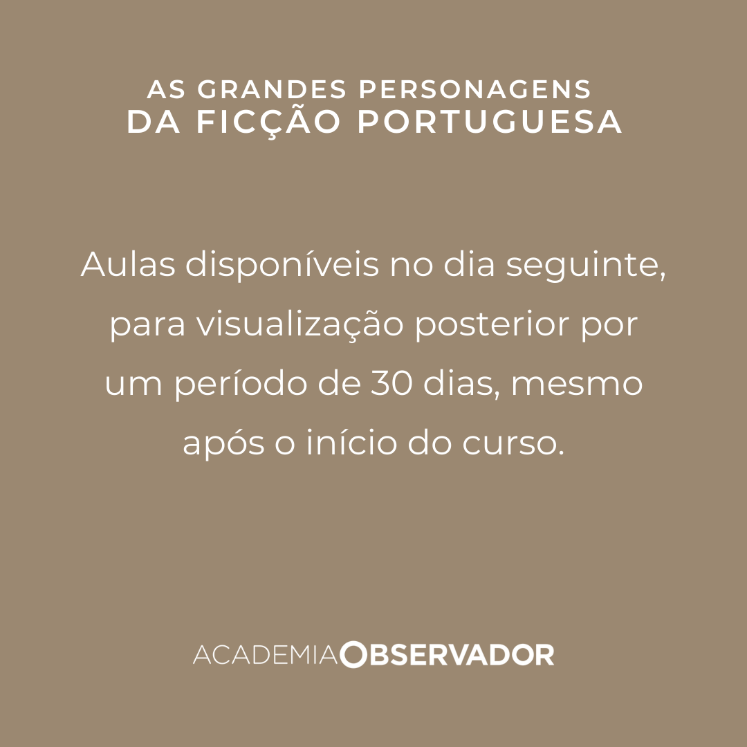 As grandes personagens da ficção portuguesa um curso por Bruno