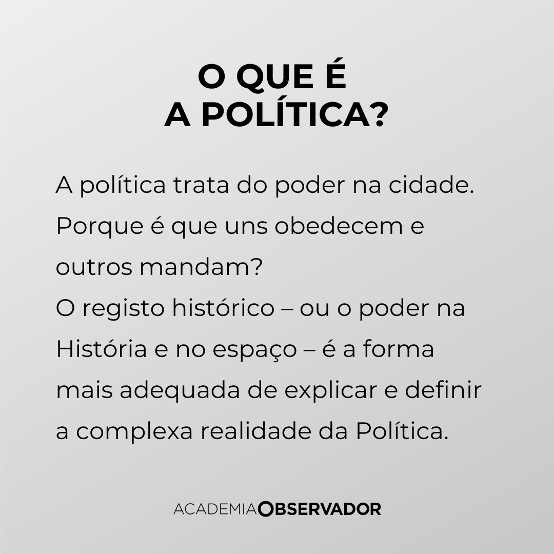 "O que é a política?" Um curso por Jaime Nogueira Pinto