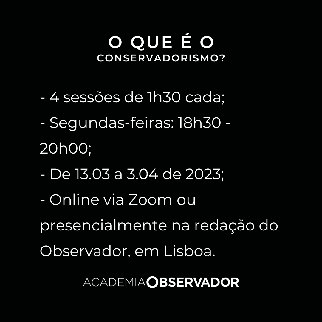 "O que é o conservadorismo?" um curso por Miguel Morgado