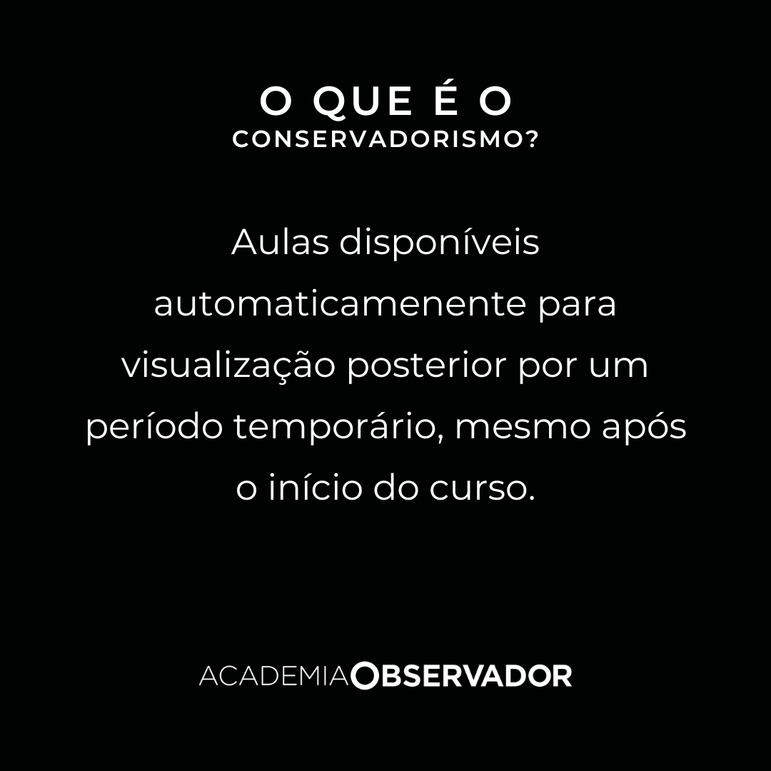 "O que é o conservadorismo?" um curso por Miguel Morgado